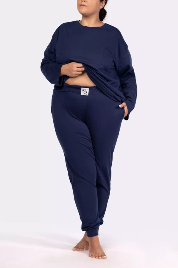 Homie longsleeve Piżama damska Mona navy