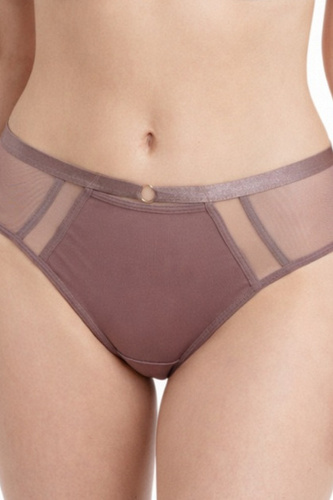 Mediolano Omena 19254 figi powder transparentne eleganckie nude