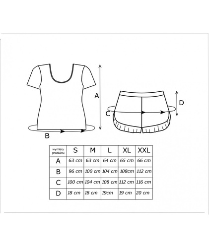 Amaris Short Piżama damska Donna - ecru - brązowy 