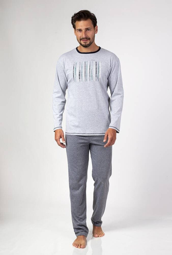 472 Piżama męska Regina -szary