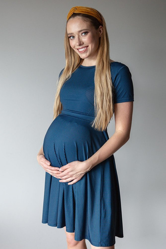 124 Sukienka ciążowa i do karmienia MIRACLE- jeans -