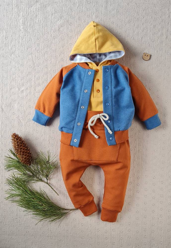 2817 Jack Bluza dresowa Marija - brąz/turkus