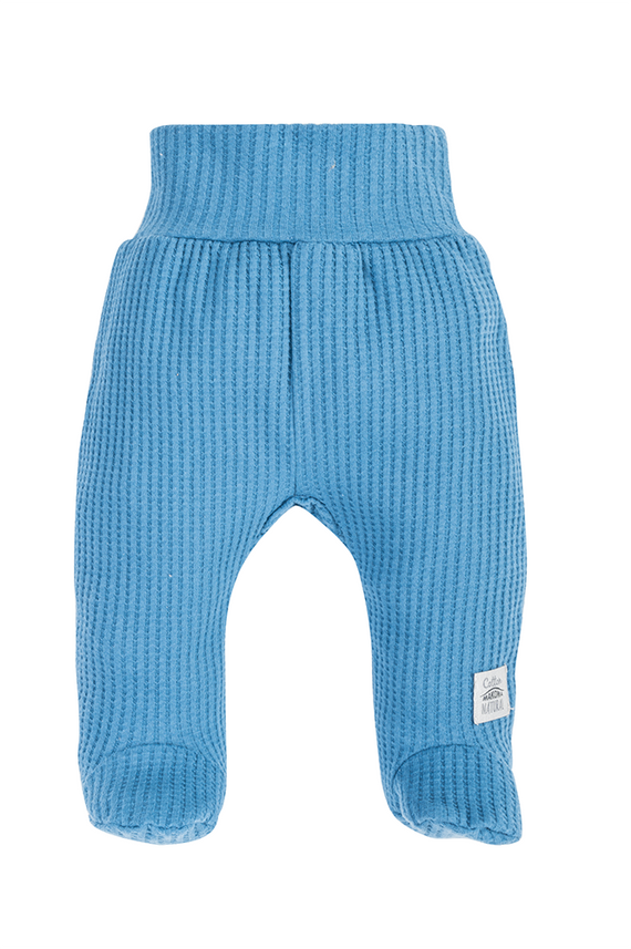 08249D "Natural Waffel" Półśpioch niemowlęcy Makoma denim