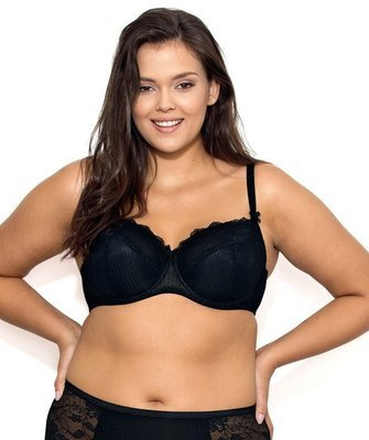 Pia Biustonosz Usztywniany Big Nipplex- czarny