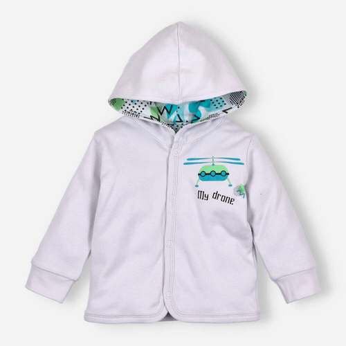 Drone Bluza dwustronna z bawełny organicznej Nini szary