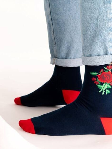 art.118 Folk Skarpety męskie Steven 011 granat