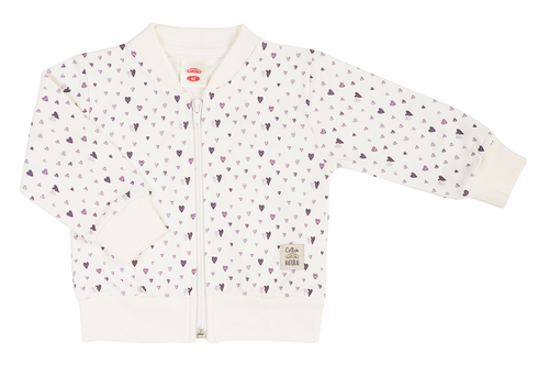 11250L "Hearts Lilac" Dres niemowlęcy Makoma