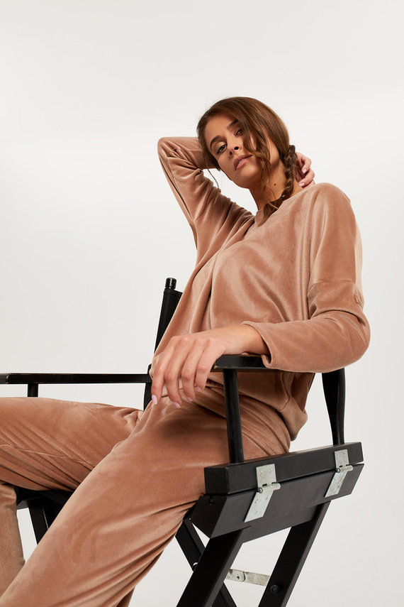 Juga Komplet Damski dł. rękaw, dł. spodnie Italian Fashion - beżowy