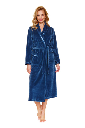 1078 Szlafrok damski Doctor Nap - deep blue