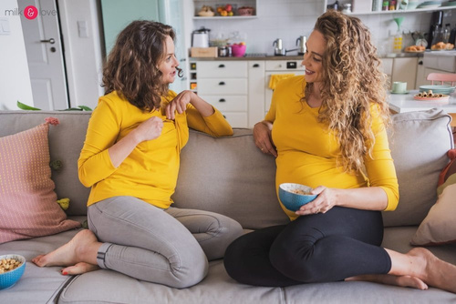 Milk Shirt bluzka ciążowa i do karmienia Milk&Love mango mohito