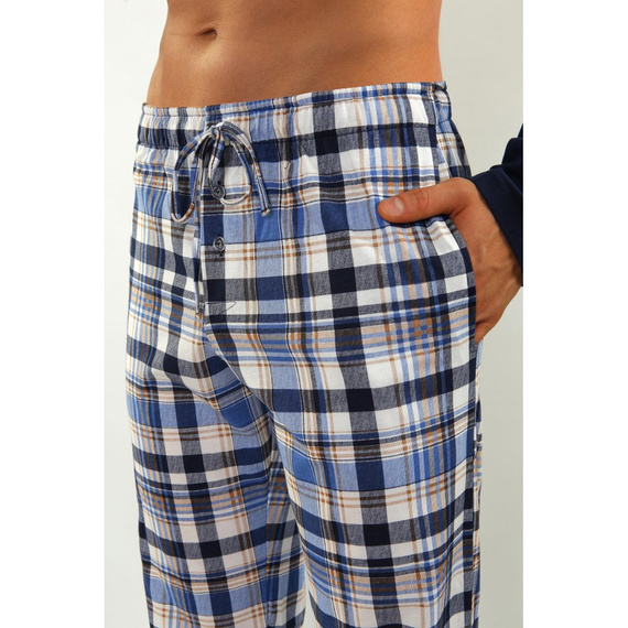 2188/17 Jasiek 02 Piżama Męska Sesto Senso - granatowy