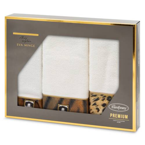 Eva 23 Komplet ręczników pantera Eurofirany - kremowy