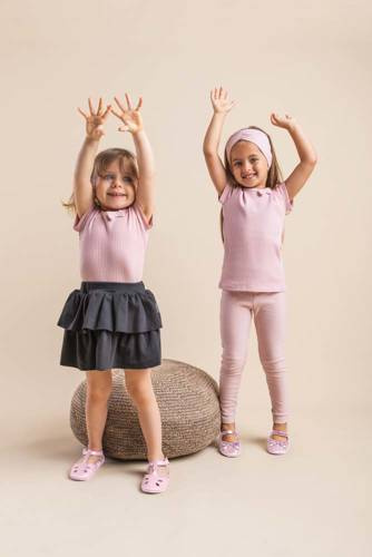 188138 Bluzka bawełniana z krótkim rękawem "Nela" Nicol - różowy