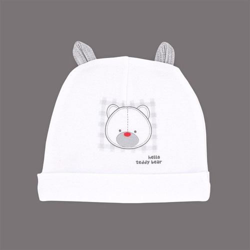 Czapka niemowlęca "WHITE ORGANIC" Makoma 