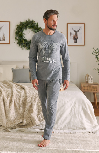 4517 Piżama Męska Doctor Nap - dark grey