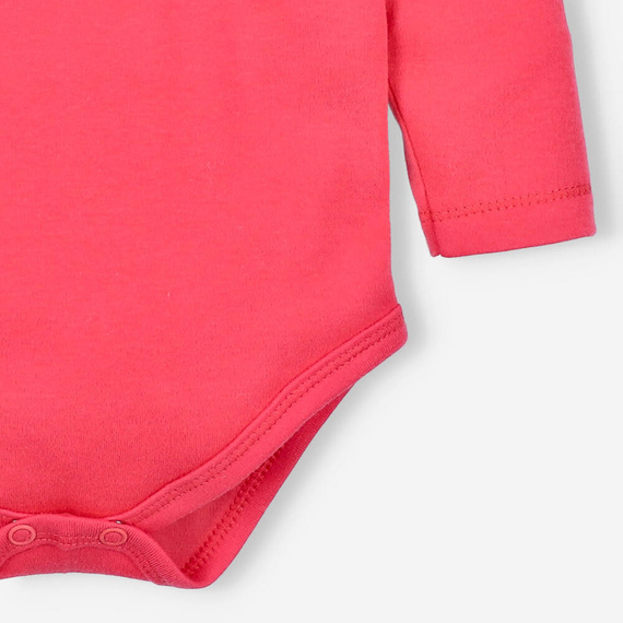 Kolorowy Las Body z bawełny organicznej Nini malinowy