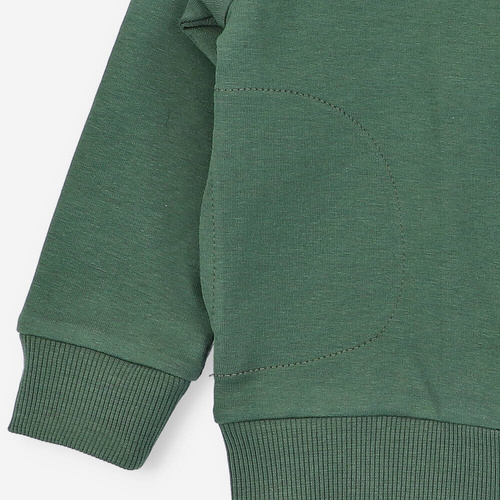 BOB-0007 Chłopięca bluza dresowa By o Baby zielony