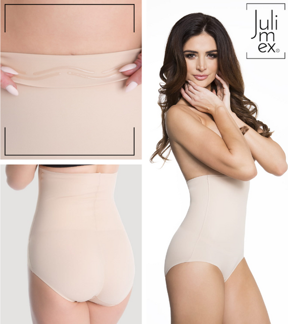 241 Figi korygujące Shapewear Wysoka Talia Julimex- naturalne