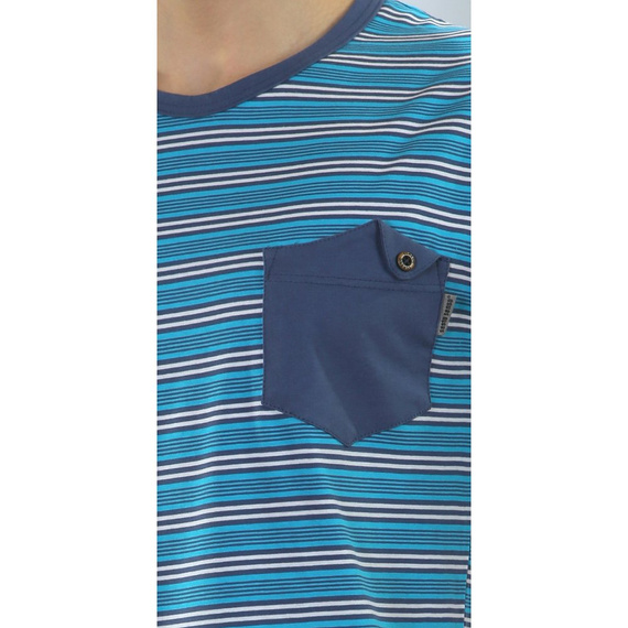 05 Piżama Męska w paski Sesto Senso - K67ZC