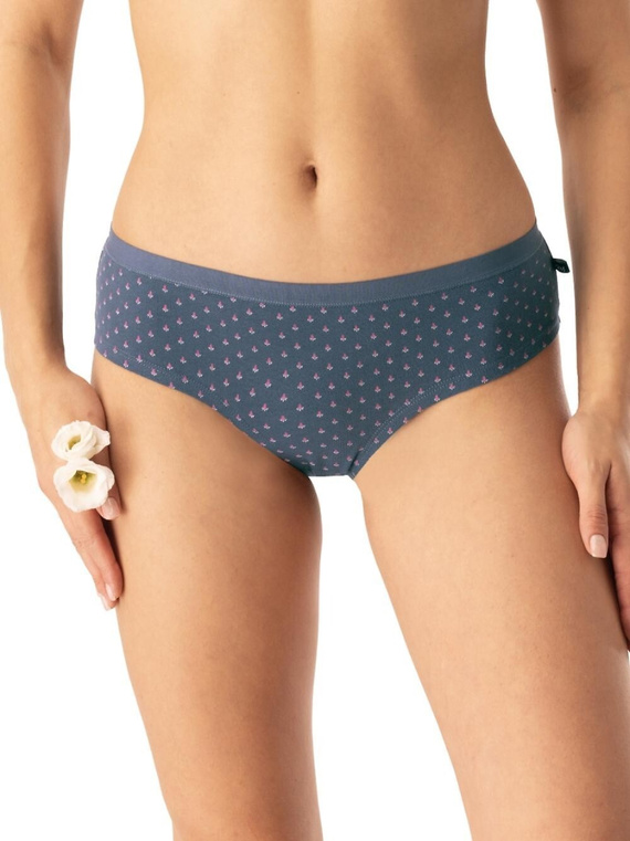 Figi damskie Key LPN 742 grafitowy – bawełniane, komfortowe, zestaw 2 sztuki