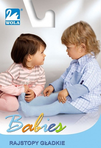 Rajstopy W28.00 Kids bawełniane gładkie - ash/ odc. szarego