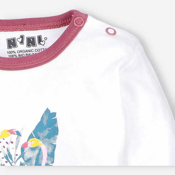 ABN-2970/ECR Flamings Body z bawełny organicznej Nini ecru