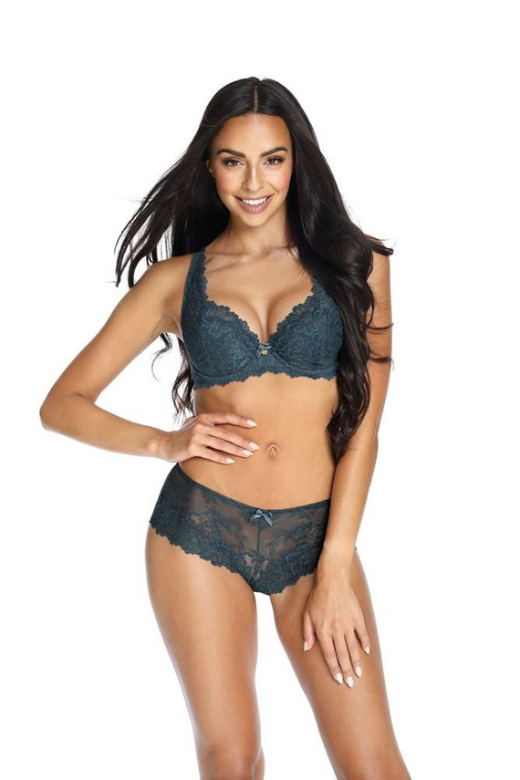 M-053/22 Carmela Biustonosz Usztywniany Mat khaki