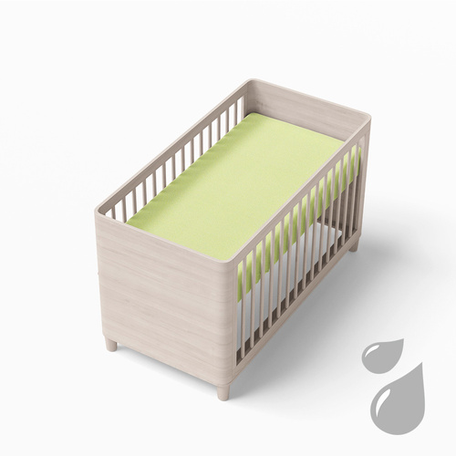 Prześcieradło dziecięce frotte, nieprzemakalne Eevi - jasny zielony