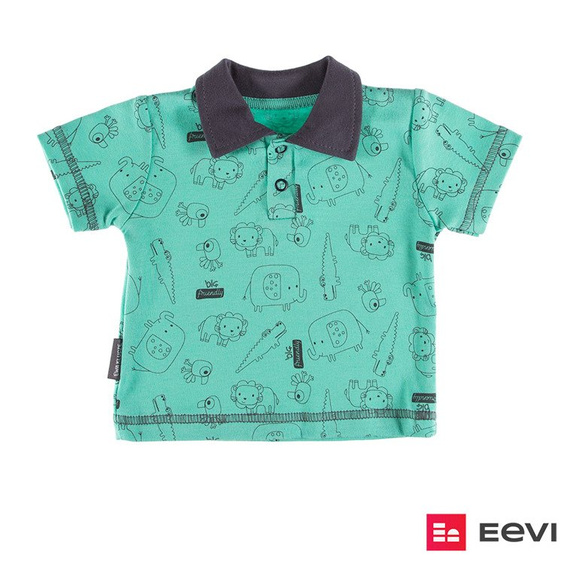 Koszulka polo "SAWANNA" Ewa Klucze zielona