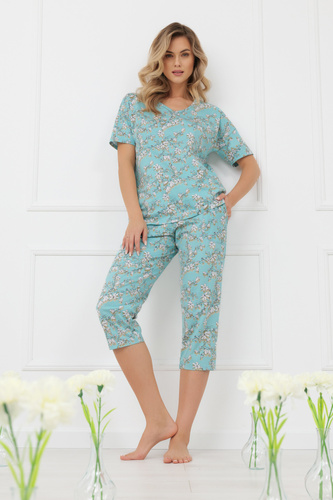 Hikari piżama damska 3/4 Italian Fashion 100% bawełna