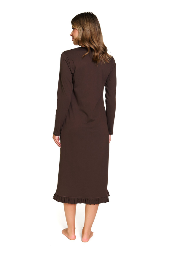 7318 Doctor Nap – Koszula nocna ciążowa i do karmienia z bawełny | Polska produkcja - brownie