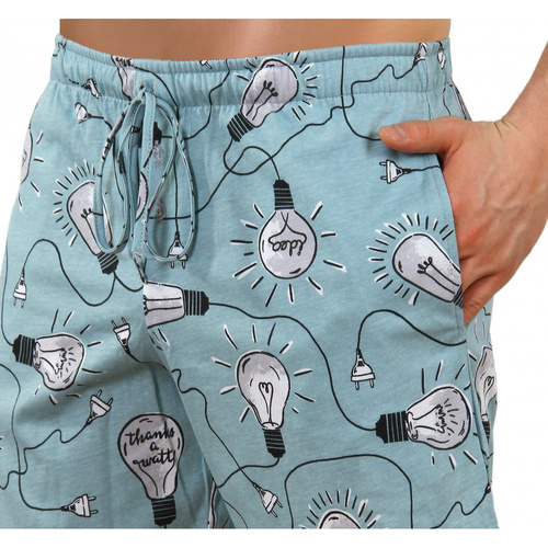 2431/6 Piżama Męska krótki rękaw Sesto Senso - żarówki