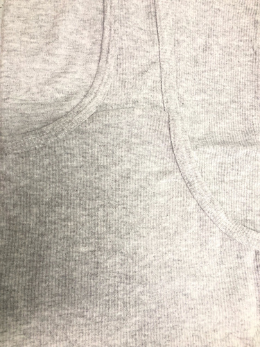 Prążkowana podkoszulka Gucio szary