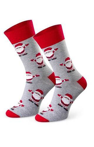 Art.136 Skarpety Świąteczne Męskie Steven - 143 szare