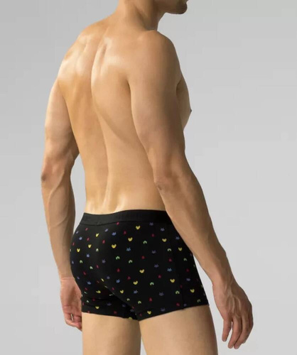 3MH-054 Bokserki męskie Atlantic - -czarny-grafitowy