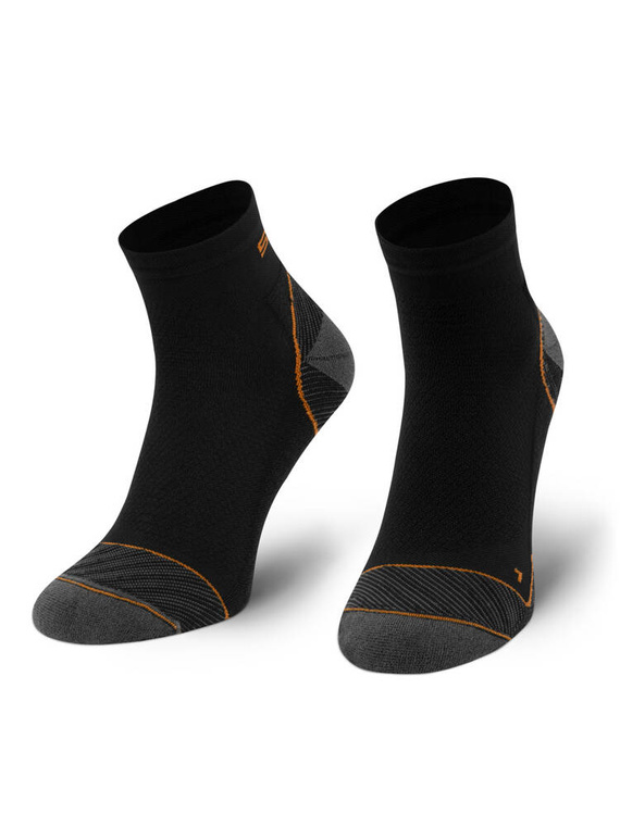 Running 03 Skarpety biegowe damskie/męskie Spaio black/orange 
