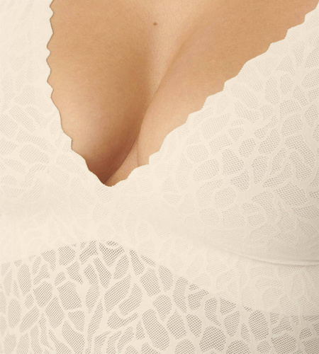 Zero Feel Lace Top z ramiączkami typu Spaghetti Sloggi - angora