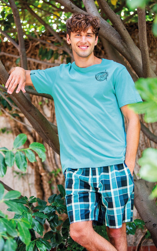 MNS 630 Piżama Męska Key - zielona