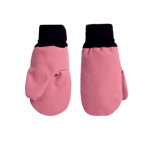 229070 Rękawiczki dziecięce Nicol Softshell wodoodporne polarem- różowe