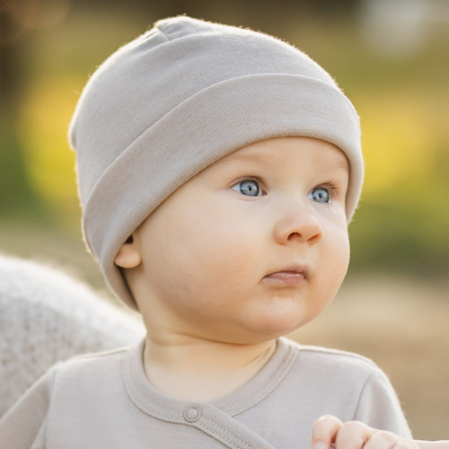 Merino Czapka z wełny merynosów Eevi -beżowy