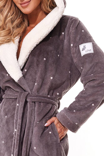 2318 Loop Szlafrok Damski L&L - onyx