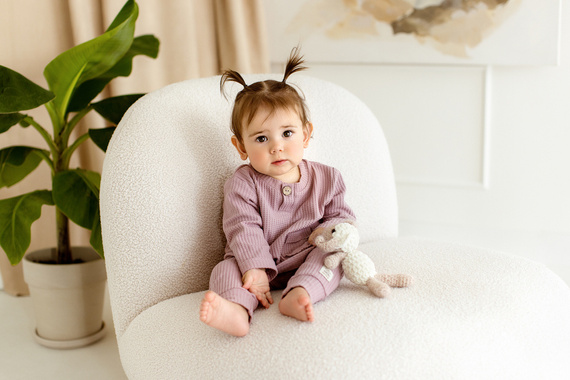 11249PB "Natural Waffel" Bluza polo Makoma pink