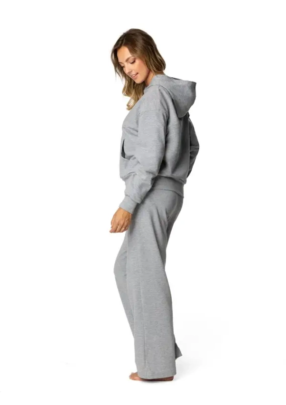 DK-K-B8 Dresowy komplet damski Dkaren - szary