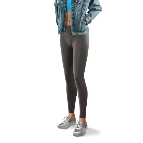 Legginsy Long Bezszwowe kryjące długie Sesto Senso grafitowy