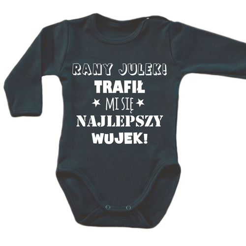 Body długi rękaw "Najlepszy Wujek" Moocha biały