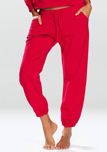 Wenezja spodnie dresowe Dkaren czerwony