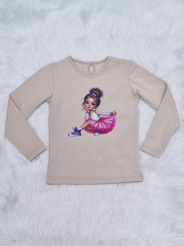 Sweet Girl Bluzka długi rękaw Bambarillo beżowy