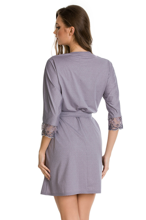 05090 Stella Szlafrok damski Mediolano - szary