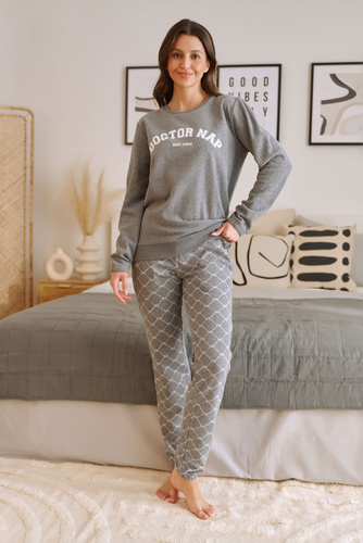 5240 Piżama Damska Doctor Nap - grey