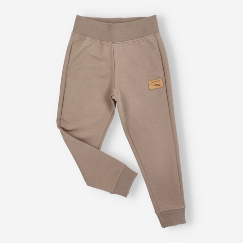 KAR-0040/BRA Spodnie dresowe dla chłopca Lagarto Verde -  brązowy